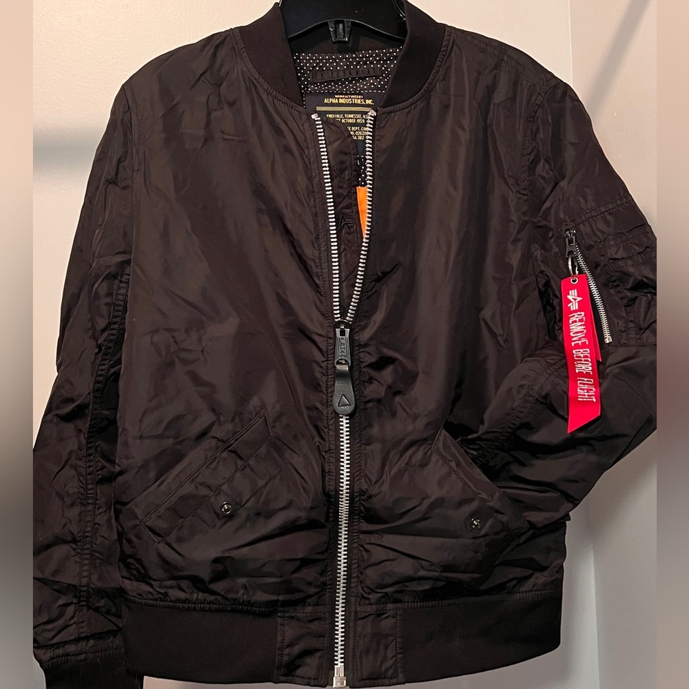 Alpha Industries Black Bomber Jacket